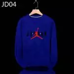 air jordan sweater long sleeved basketball clothes jordan big navy blue jd04